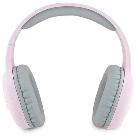 Słuchawki nauszne Bluetooth Hello Kitty Metal Logo - różowe