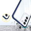 Clear 3in1 etui do Samsung Galaxy S23+ silikonowy pokrowiec z ramką niebieskie