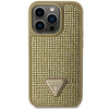 Etui Guess GUHCP14LHDGTPD na iPhone 14 Pro - złote Rhinestone Triangle