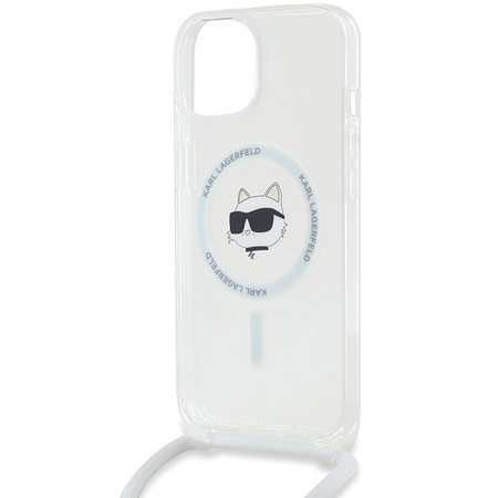KARL LAGERFELD CASE HARDCASE DO IPHONE 14 13 15 6,1 TRANSPARENT IML