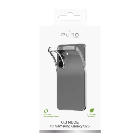 PURO ETUI SILIKONOWE DO SAMSUNG GALAXY S25 PRZEZROCZYSTE OCHRONA NA TELEFON