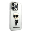 Karl Lagerfeld KLHCP14XHNIKTCT iPhone 14 Pro Max 6,7" transparent hardcase Ikonik Karl Lagerfeld