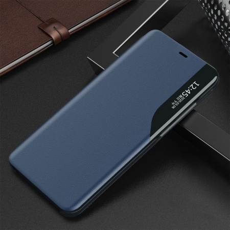 HURTEL ECO LEATHER VIEW CASE POKROWIEC DO IPHONE 13 PRO KLAPKA Z PODSTAWKĄ