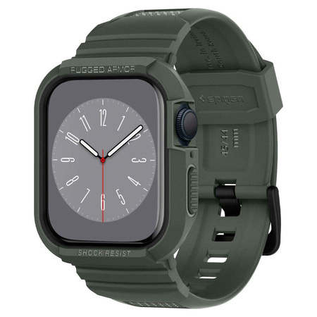 SPIGEN RUGGED ARMOR ”PRO” APPLE WATCH 4 / 5 / 6 / 7 / 8 / SE (44 / 45 MM) MILITARY GREEN