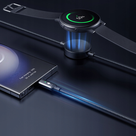 MCDODO INDUCTIVE CHARGER FOR SAMSUNG GALAXY WATCH 2IN1 USB-C LAPTOP CABLE