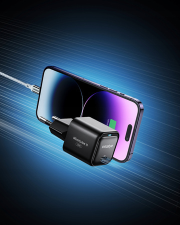 INNOSTYLE SZYBKA ŁADOWARKA KOSTKA USB-C 20W USB TYP C GAN II DO IPHONE LED