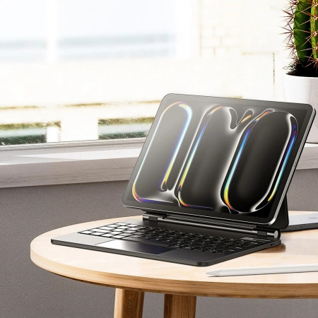 Etui Dux Ducis Keyboard (MK Series) z klawiaturą Bluetooth na iPad Pro 11 2024 - czarna