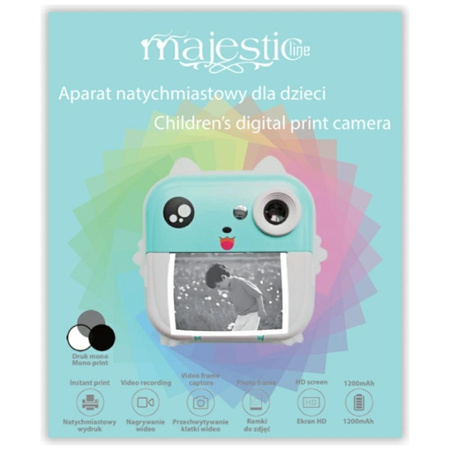 MAJESTICLINE APARAT NATYCHMIASTOWY DLA DZIECI DO ZABAWY I NAGRANIA ZDJĘĆ