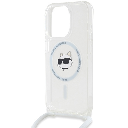 KARL LAGERFELD POKROWIEC DO IPHONE 15 PRO MAX 6.7 DO MAGSAFE CHOUPETTE HEAD