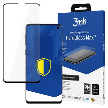 3MK HARDGLASS MAX DO SAMSUNG GALAXY S10 SZKŁO HARTOWANE Z OCHRONĄ