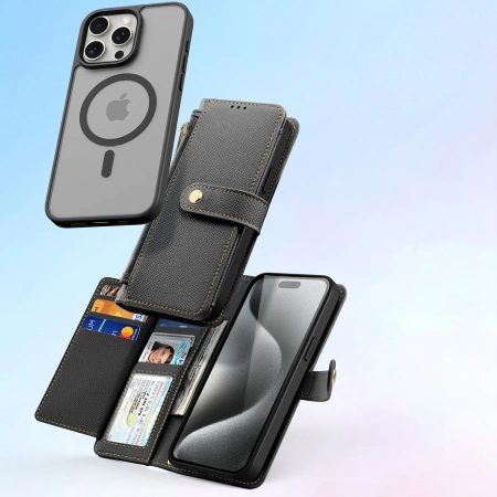 DUX DUCIS ETUI SKÓRZANE DO IPHONE 15 PRO MAX LAWA OCHRONA WYSOKIEJ JAKOŚCI