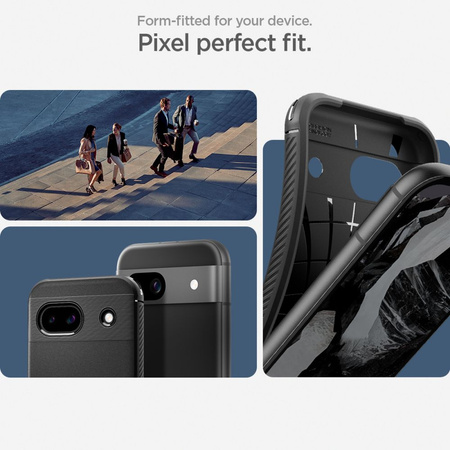 SPIGEN POKROWIEC RUGGED ARMOR DO GOOGLE PIXEL 8A KOMPATYBILNE Z UPADKAMI