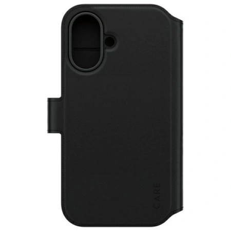 Etui CARE by PanzerGlass Feature Tango 2in1 Wallet MagSafe na iPhone 16 - czarne