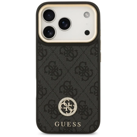GUESS ETUI 4G STRASS LOGO MAGSAFE DO IPHONE 17 PRO Z LUKSUSOWYM DESIGNEM
