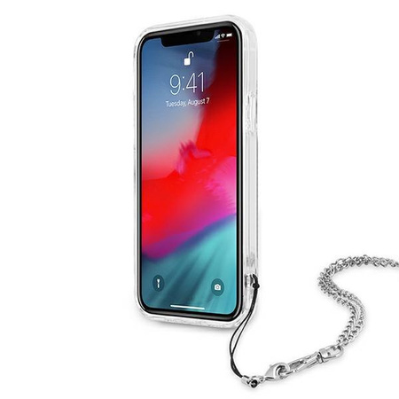 Guess GUHCP12LKSPESI iPhone 12 Pro Max 6,7" srebrny/silver hardcase Peony Chain Collection