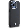 Etui BMW Signature Wrapped Metal MagSafe na iPhone 15 Pro - czarne