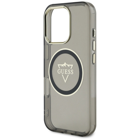 GUESS ETUI CASE DO IPHONE 16 PRO MAX DO MAGSAFE Z METAL MOUNTAIN IML LOGO