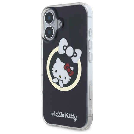 HELLO KITTY ETUI HARDCASE DO IPHONE 16 6,1 DO MAGSAFE IML FUN BOW CZARNY