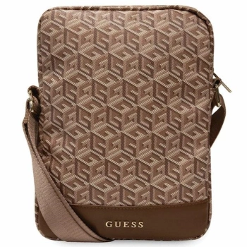 Guess Torba GUTB10HGCFSEW 10 brązowy/brown GCube Stripe Tablet Bag