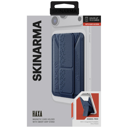 Portfel Skinarma Kado Haxa Magnetic      Cardholder Grip Stand niebieski