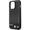 Etui BMW Leather Carbon BMHCP13L22NBCK na iPhone 13 Pro / na iPhone 13 - czarne