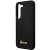 Etui Guess GUHCS23MSLSMK S23+ S916 - czarne Silicone Vintage Gold Logo