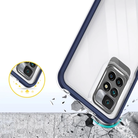 HURTEL ETUI CLEAR 3IN1 POKROWIEC DO XIAOMI REDMI 10 Z RAMKĄ PRZEZROCZYSTE