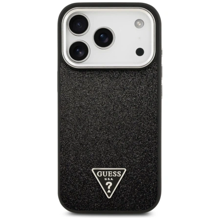 GUESS ETUI GLITTER TRIANGLE LOGO MAGSAFE DO IPHONE 17 PRO OCHRONA