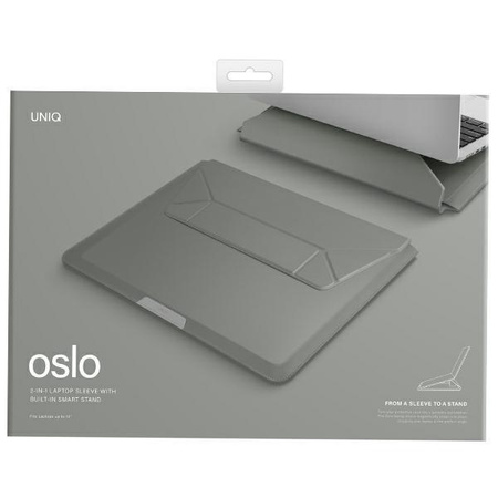 Etui Uniq Oslo laptop Sleeve 14" - zielone