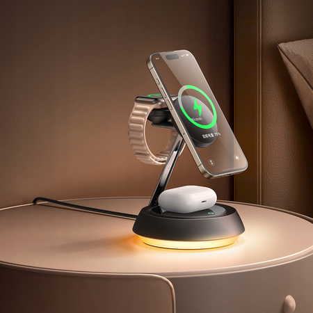 MCDODO INDUCTIVE CHARGER 15W 3IN1 FOR MAGSAFE IPHONE AIRPODS WATCH LAMP