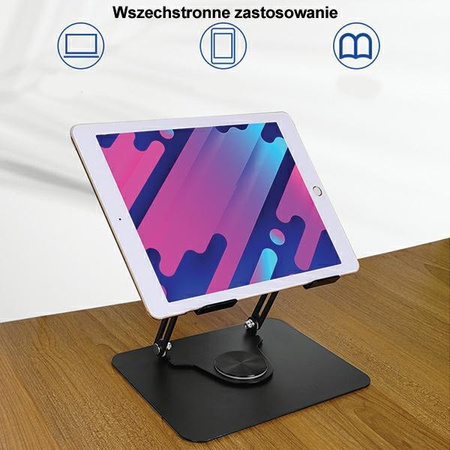 AWEI UCHWYT BIURKOWY X46 DO LAPTOPA 12-17 CALI Z MOŻLIWOŚCIĄ REGULACJI KĄTA