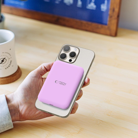 TECH-PROTECT POWERBANK PB10 5000MAH DO IPHONE 12 13 14 15 PROSTE ŁADOWANIE