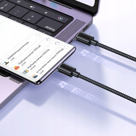 Mcdodo Mocny Super Szybki Kabel Usb-C Pd 100W 1,2M Czarny