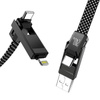 BLITZWOLF KABEL 4W1 USB-C LIGHTNING DO TELEFONÓW 240W 1,2M SZYBKIE