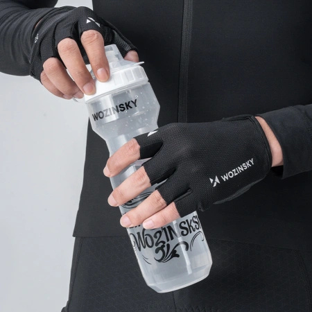 Rękawiczki rowerowe Wozinsky WRR-01L rozmiar L - czarne