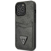 Guess GUHCP13LP4TPK iPhone 13 Pro / 13 6,1" czarny/black hardcase 4G Triangle Logo Cardslot