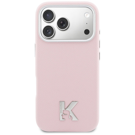 Etui Karl Lagerfeld Karl Head Logo       MagSafe do iPhone 17 Pro Max różowy
