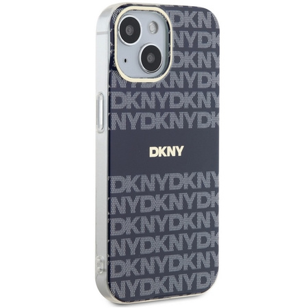 DKNY ETUI HARDCASE DO IPHONE 15 14 13 6.1 DO MAGSAFE WZÓR MONO I STRIPE IML