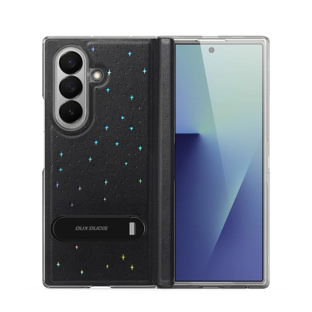 Etui Dux Ducis Stex na Samsung Galaxy Z Fold 7z podstawką 360° - czarne