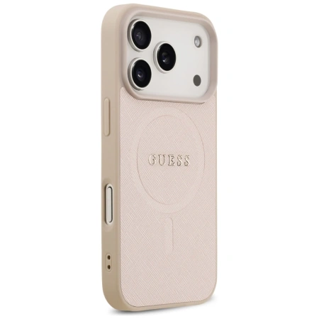 GUESS ETUI SAFFIANO CLASSIC LOGO MAGSAFE DO IPHONE 17 PRO OCHRONA