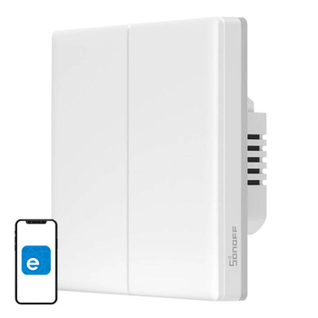 SONOFF TX T5 2C PRZEŁĄCZNIK DOTYKOWY WIFI DO ZARZĄDZANIA 2 ŹRÓDŁAMI ŚWIATŁA