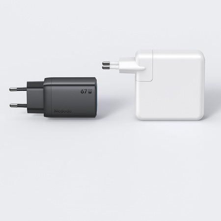 MCDODO SZYBKA ŁADOWARKA SIECIOWA ZASILACZ KOSTKA 3X USB-C PD USB 67W BIAŁA