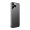 Baseus Frosted Glass Case etui pokrowiec do iPhone 13 Pro Max sztywna obudowa z żelową ramką przezroczysty (ARWS000802)