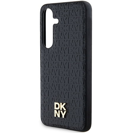 DKNY POKROWIEC HARDCASE DO SAMSUNG GALAXY S24 S921 Z LOGO METALOWYM LEATHER