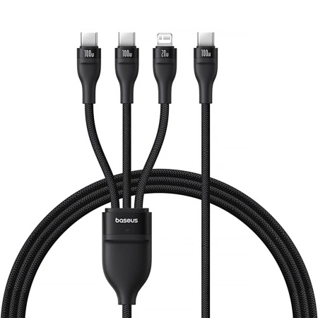 BASEUS KABEL 3W1 USB-C DO LIGHTNING 1,5M DO IPHONE 12 13 14 100W Z 3 KABLAM