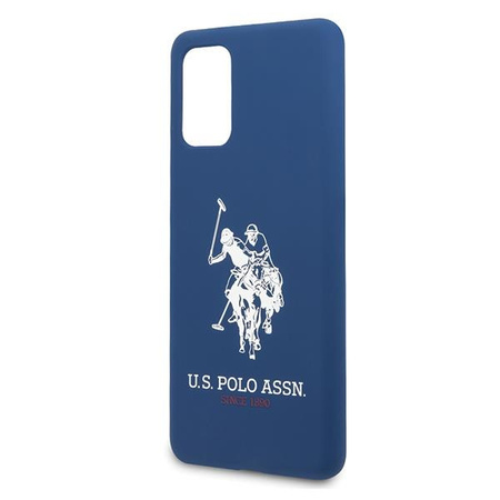 Etui U.S. Polo Assn. Silicone Collection na Samsung Galaxy S20+ - granatowe