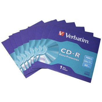 VERBATIM PŁYTA CD-R EXTRA PROTECTION 700MB 52X DO NAGRYWARKI 1
