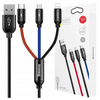 BASEUS KABEL 3W1 USB-C DO LIGHTNING MICRO DO TELEFONÓW IPHONE 0,3M ZESTAW