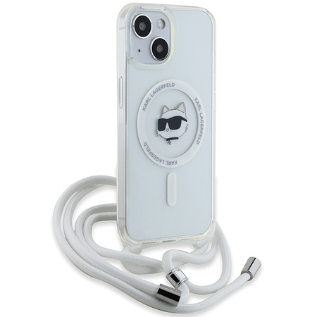 KARL LAGERFELD CASE HARDCASE DO IPHONE 14 13 15 6,1 TRANSPARENT IML