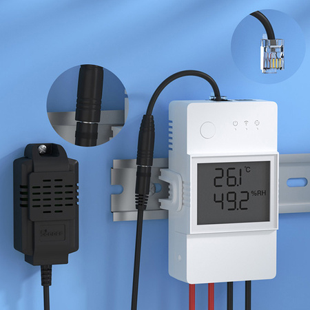 Sonoff przejściówka adapter RJ11 - microjack 2,5mm 5 cm czarny (AL010)